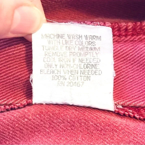 Vintage 1990’s Chic Mauve Red Mom Jeans High Rise - Picture 8 of 8
